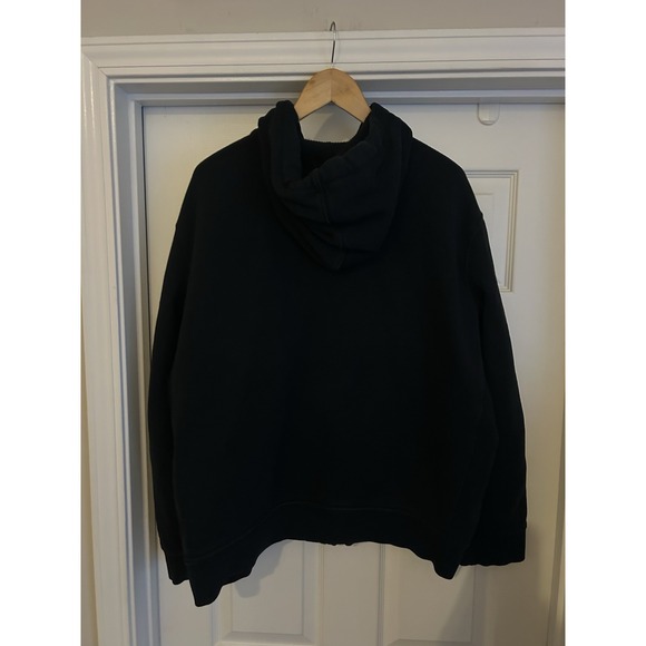 Polo Ralph Lauren Hoodie Mens XXL Black Full Zip Sweatshirt Red Pony Logo - Picture 6 of 7